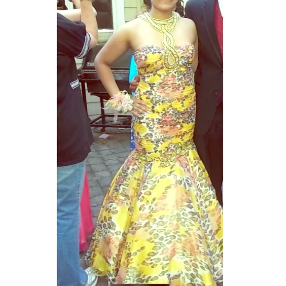 Tiffany Brand Dresses & Skirts - Tiffany cheetah/ floral extravagant designer dress